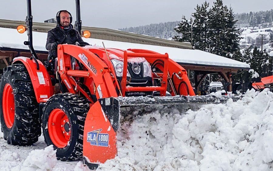 Tractor snow blade