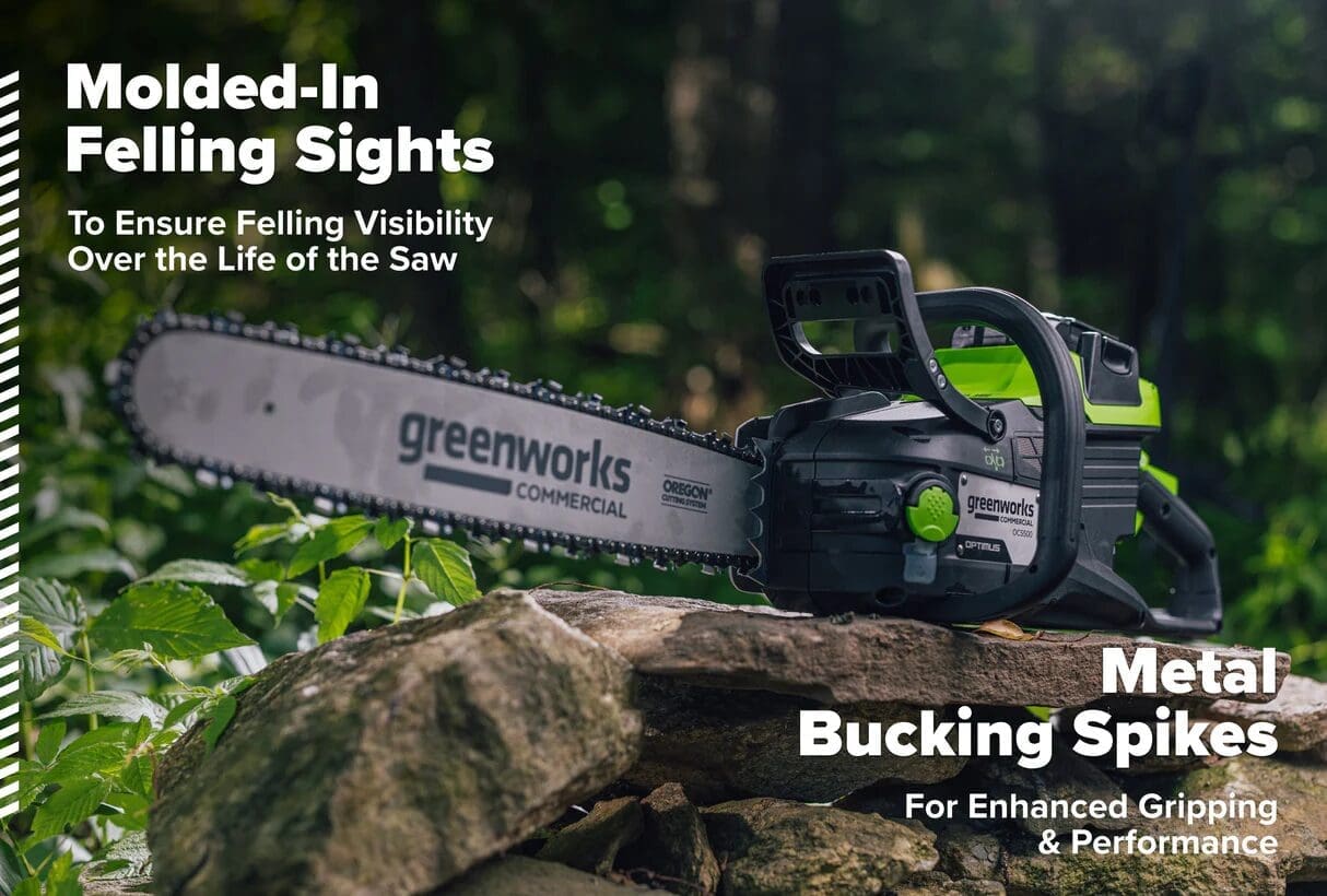 82V OPTIMUS 3.0 kW 16" Chainsaw Kit with CORE400 Battery & DP Charger - Image 5