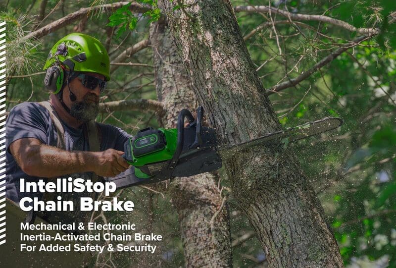 82V OPTIMUS 3.0 kW 16" Chainsaw Kit with CORE400 Battery & DP Charger - Image 4