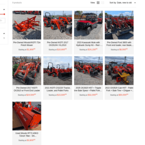 All our Used Equipment for Sale in BC